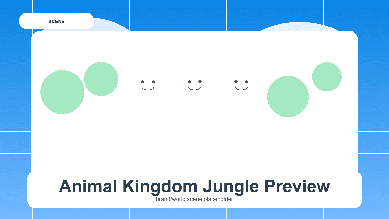 Prévia de floresta do jogo The Animal Kingdom
