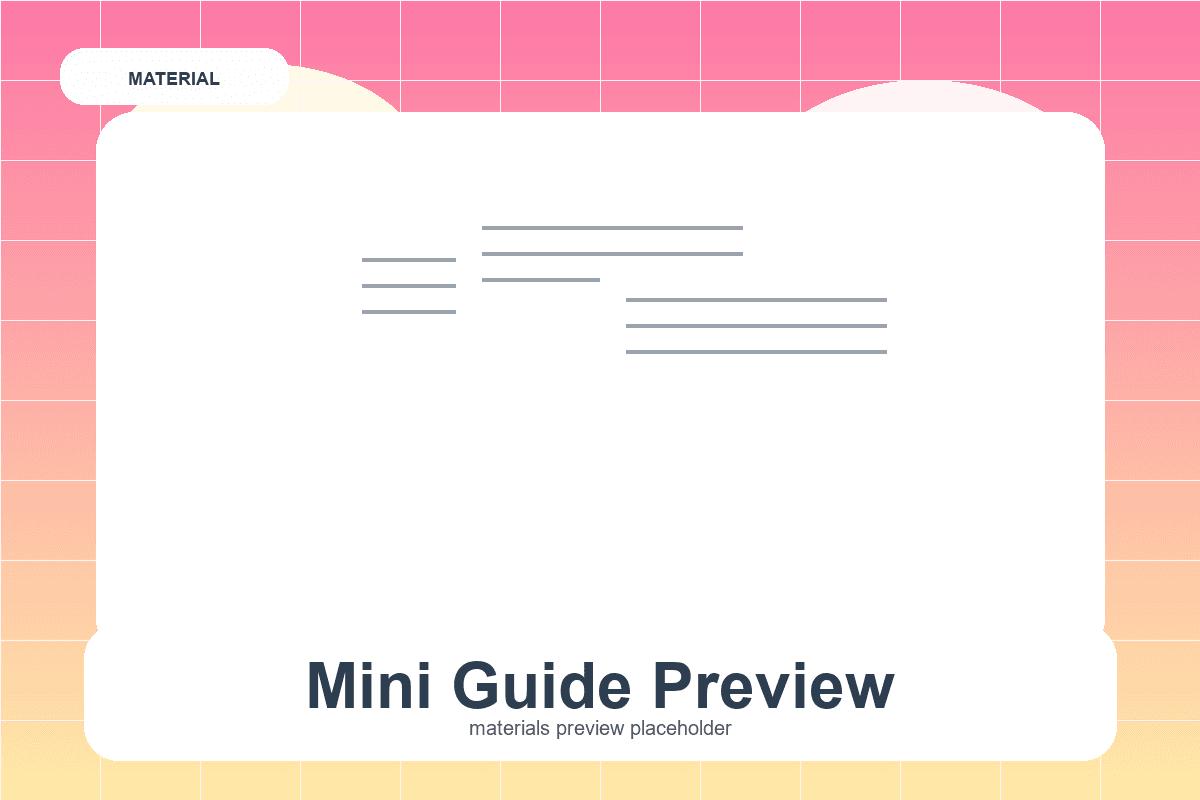 Prévia de Mini PDFs para estudar sem complicar