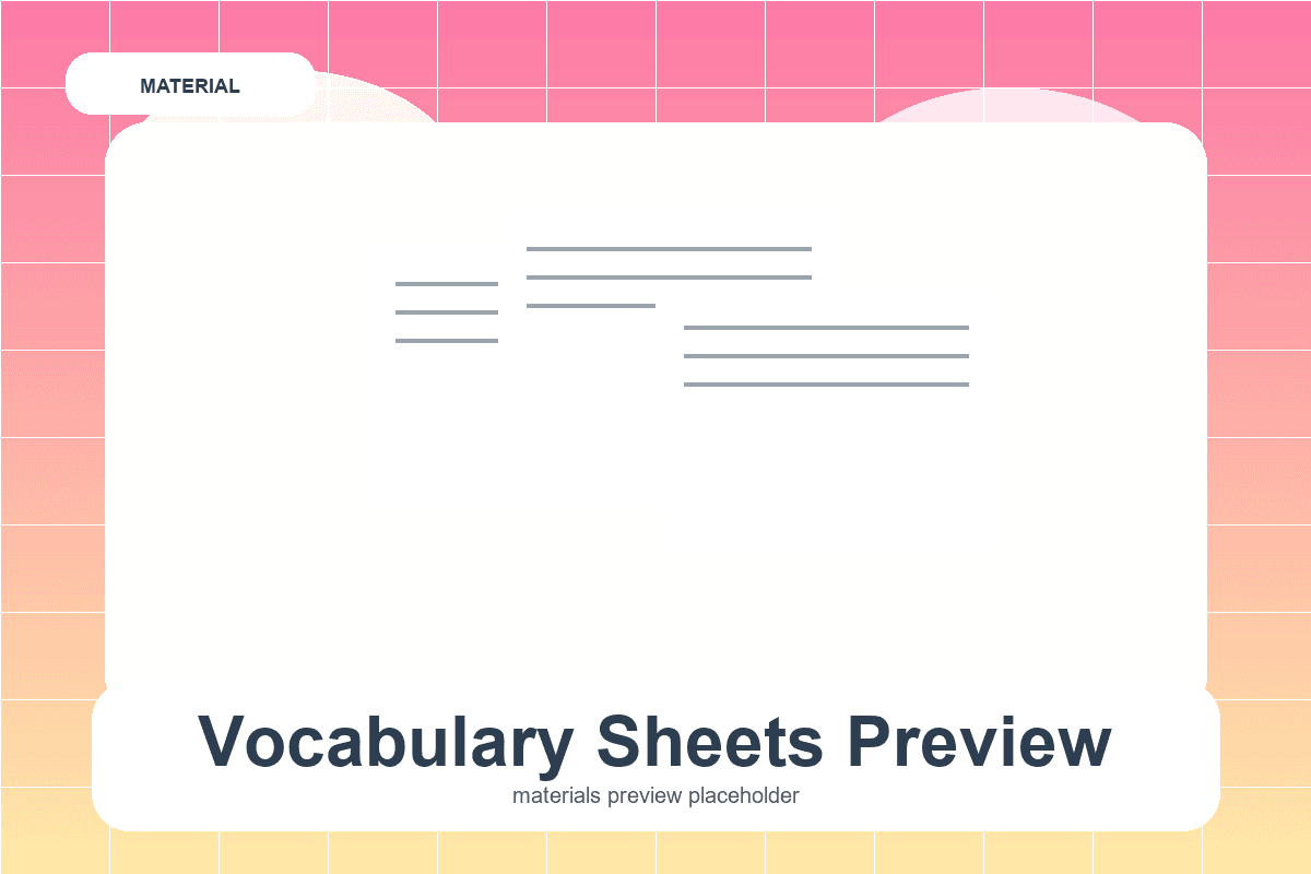 Prévia de Vocabulário visual por tema