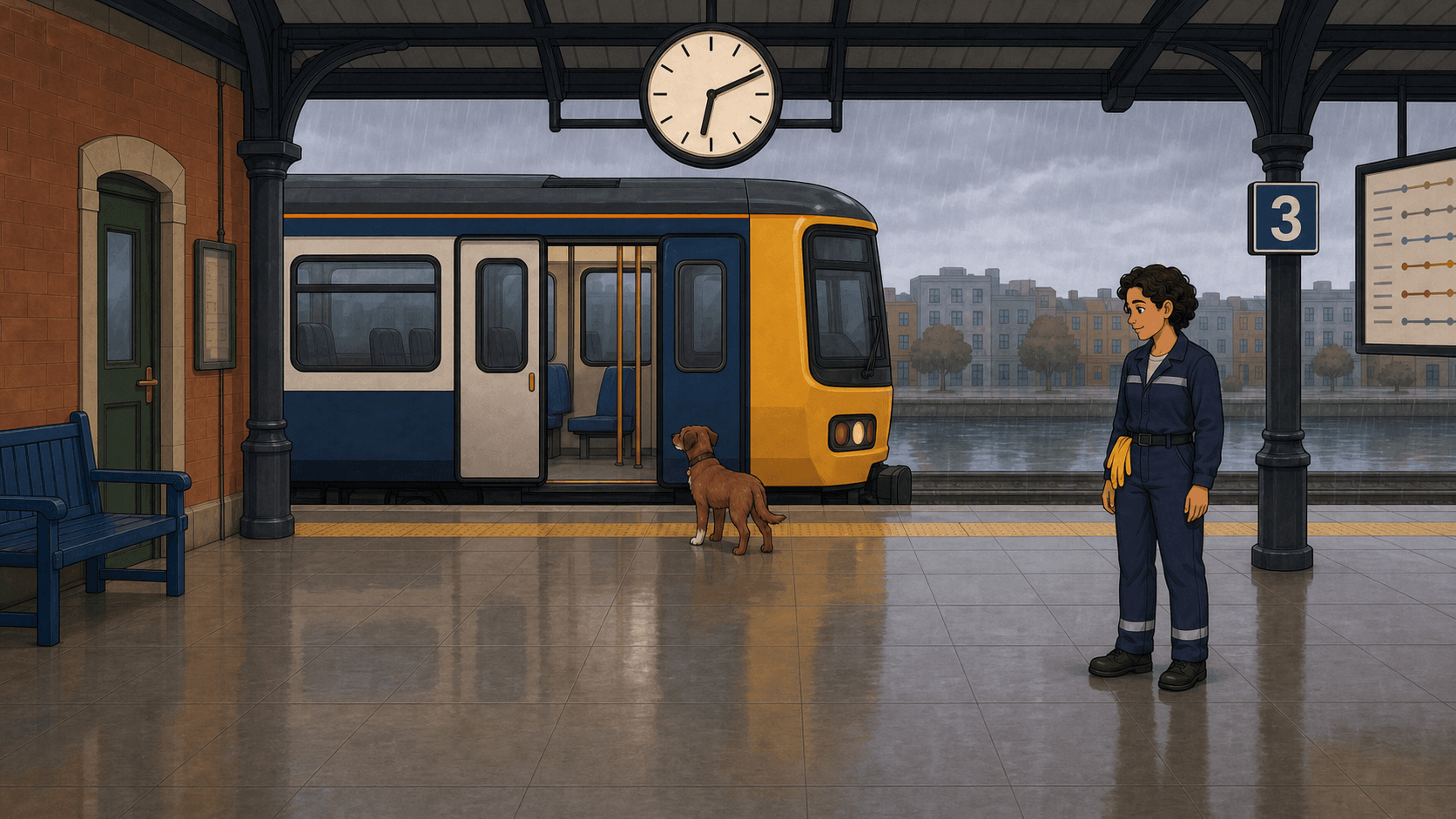 Capa da história The Dog at Platform Three
