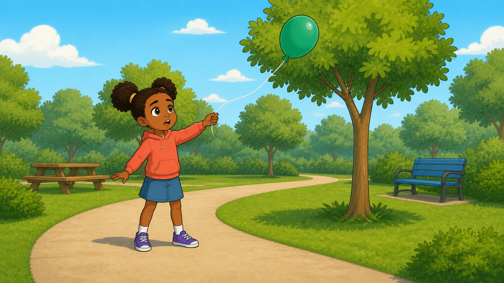 Capa da história The Green Balloon in the Tree