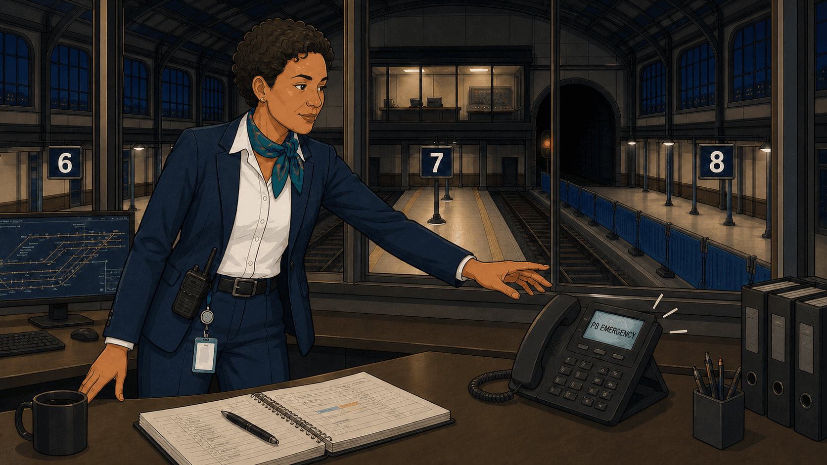 Capa da história The Last Call from Platform Eight