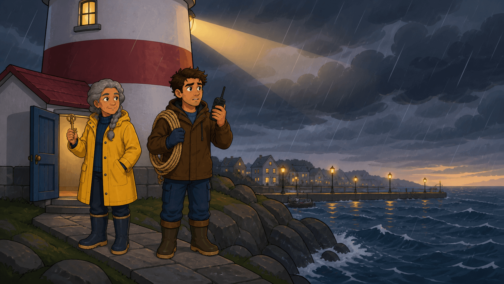 Capa da história The Lighthouse Keeper's Promise