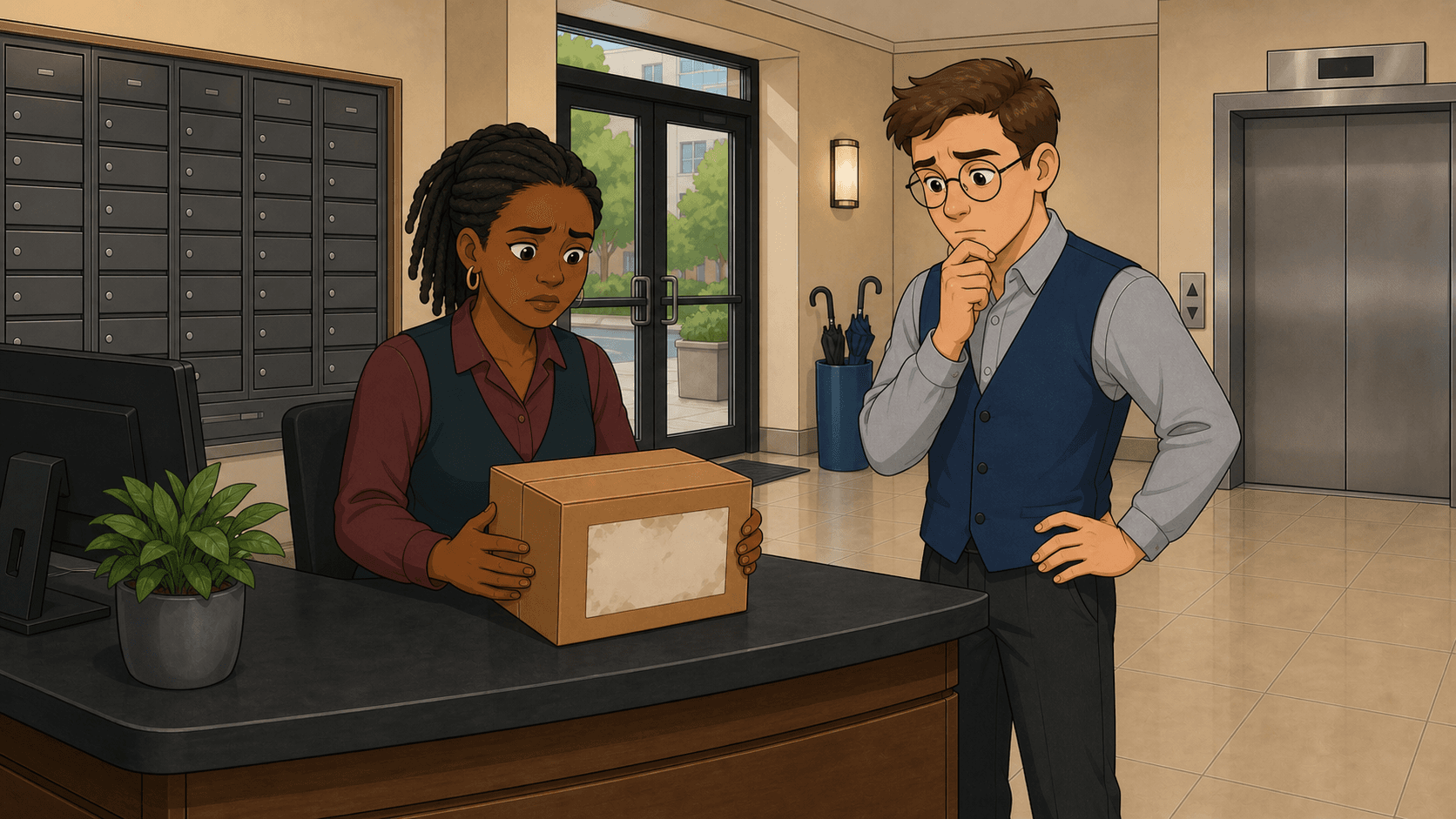 Capa da história The Package Without a Name