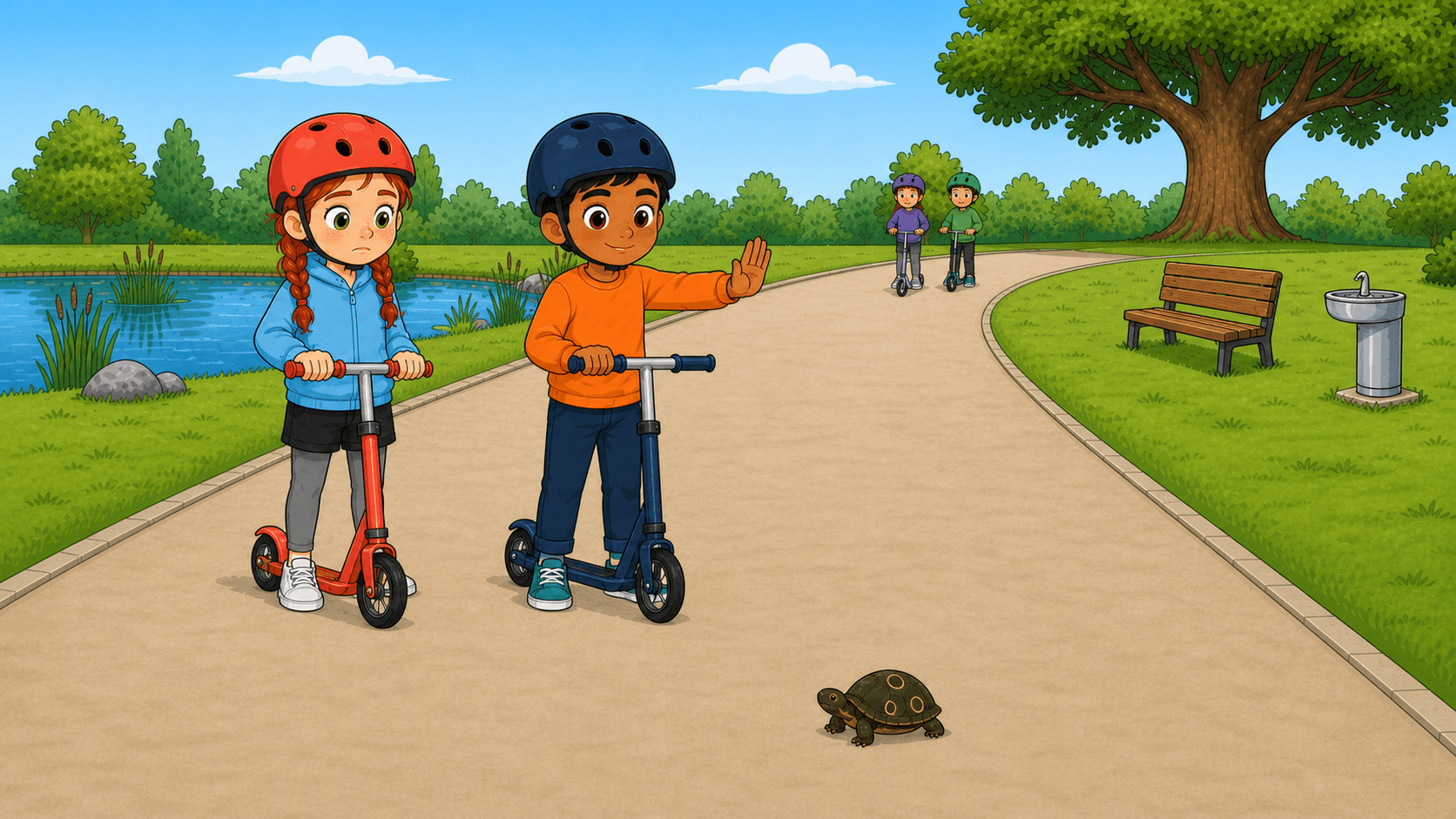 Capa da história The Turtle on the Path